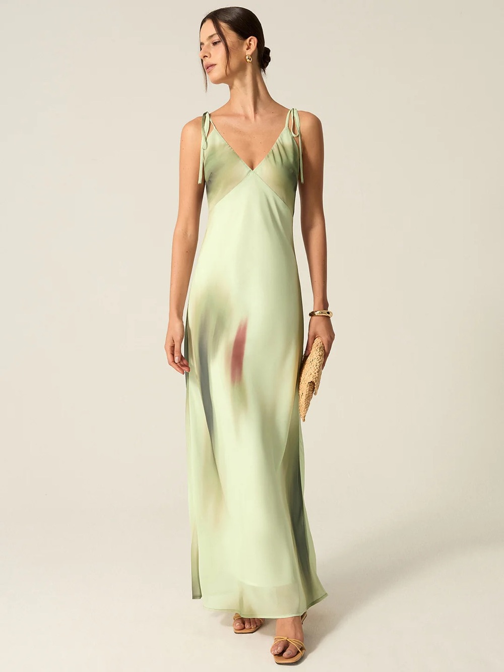 COMMENSE V-Neck Printed Maxi Dress - size XLarge - Picture 5 of 7